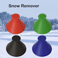 Miniatyrbilde 4 av 5: Magiske isskraper for bilfrontrute, kjegleformet snøfjerner for bil, snøfjernerverktøy for bil, rask (FMY) black