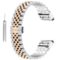 Miniatyrbilde 1 av 5: For Garmin Fenix 7S/6S/5S Rustfritt Stål 5 Perler Klokkerem Erstatning Armbånd med Verktøy (FMY) Multicolor Style H