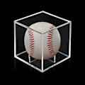 Miniatyrbillede 3 af 3: 1 Stk Tennisbold Etui Transparent Kvadratisk Akryl Baseball Display Stativ Opbevaringsboks Holder Til Spiller Fan (FMY)