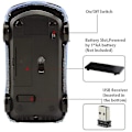 Miniatyrbilde 4 av 4: Trådløs bilmus Ergonomisk Optisk Mus Usb 2.4g Mini Mottaker For Windows Bærbar Datamaskin Notebook Mac  (FMY) blue