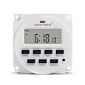 Miniatyrbild 5 av 5: Tm618h-4 Dc 12v Volt Spänningsutgång Digital 7 Veckovis Programmerbar Timerbrytare Tidreläkontroll 12v Timer (FMY) White