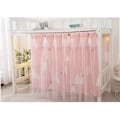 Miniatyrbilde 1 av 5: Enkeltseng køyeseng gardiner blackout klut gasbind seng telt gardin 1.15m*2m  (FMY) pink 115CM*200CM