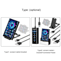 Miniatyrbillede 4 af 5: 3,5 tommer IPS-skærm USB sekundær skærm computere CPU GPU RAM HDD skærm tid dato display horisontal vertikal skærm switch  (FMY)