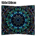 Miniatyrbillede 2 af 4: Mandala Gobelin Abstrakt Print Vægophæng Tæppe Sengetæppe Soveværelsesindretning (FMY) 150x130cm
