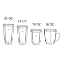 Miniatyrbillede 2 af 3: Erstatningskop til Nutribullet Reservedele 18/24/32oz til Nutri Bullet 600w og 900w (FMY) 18OZ with Handle