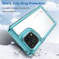Miniatyrbild 3 av 5: Tpu + Akryl Hybridfodral för Oppo Find X5, Oberoende knappar Stötsäker skyddande telefonfodral  (FMY) Transparent Blue