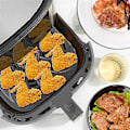 Miniatyrbild 4 av 5: Ersättningsgrillpanna för Air Fryer, Air Fryer-tillbehör för RJ38-SQSS-8T-D, 8QT Nonstick Removable G (FMY) Black