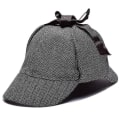 Miniatyrbillede 1 af 4: 1 Stk Sherlock Holmes Detektiv Baskehat Unisex Cosplay Tilbehør (d-583-a)-r  (FMY) grey