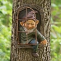 Miniatyrbild 4 av 5: Trädgårdsdekorationer Mini Tomte Träd Skulptur Trädgårdsdekoration, Ornament För Inomhus Utomhus