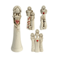 Miniatyrbillede 2 af 5: Engle Resin Havefigur til Haven Langvarig Resin Engel Dekoration Havefigur Kreativ Engel Resin Figur til Mor Søster Datter (FMY) C