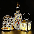 Miniatyrbilde 3 av 5: 12 stk flaske lys, korkelys for vinflasker, 2m 20 LED fe lys (FMY)