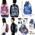 Pikkukuva 3 / 5: Unisex-reppu, jossa on piirretty Stitch-kuvio, opiskelijoiden koululaukku, matkalaukku_x  (FMY) Lightning grey