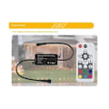 Miniatyrbilde 3 av 5: RGB LED-kontroller Dimmer LED-kontroller DC12-24V, RGB fargerik LED-lys med lyslistlampe-kontroller Dimmer (FMY) Black