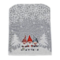 Miniatyrbild 2 av 2: 2 st julstolsryggar med dvärg och snöflinga, julstolsöverdrag, juldekoration -NMAOV  (FMY) Gray