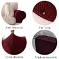 Miniatyrbild 4 av 5: Armstödsskydd Set, Set med 2 Stretchfåtöljskydd för Armar, Spandex Polyester Soffa  (FMY)