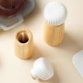 Miniatyrbillede 4 af 5: 2024 - Salt- og peberkværn lavet af træ og keramik - Peberbøsse krydderikværn med justerbar (FMY) Blue 01 17.5cm