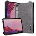 Miniatyrbilde 5 av 5: For Lenovo Tab P12 Deksel Håndstropp Støtte Lær Tablet Cover - (FMY) Multicolor Grey
