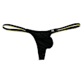 Pikkukuva 1 / 5: Miesten jääsilkki stringit Mini Micro Bikini G-string Uimahousut Tanga Alushousut Matala Vyötärö Miehen Seksikkäät Ranta-asut Aurinko (FMY) M(27-30inch)