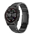 Miniatyrbild 2 av 2: Rostfritt Stål Armband för Garmin Fenix 7x (FMY) Black