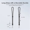 Miniatyrbilde 4 av 5: Håndleddsstropp Lanyard, 6-pakning Justerbar Fargerik Nylon Håndleddsstropp, Kamera, Nøkler, Nøkkelring, Telefon, C  (FMY)