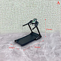 Pikkukuva 2 / 4: 1:60 mittakaavan nukkekodin juoksumatto Miniatyyrikalusteet Nukkekodin juoksukone (FMY) Black C