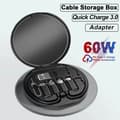 Miniatyrbilde 2 av 5: 60W Multi USB C til TypeC Hurtigladeadapter Kabelsett USBC til Lightning Konverteringssett USB A & Type C til Micro/Type-C/Lightning(FMY) White