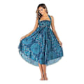 Miniatyrbild 3 av 5: Lång Bohemisk Gypsy Boho Hippie-kjol för kvinnor (FMY) blue