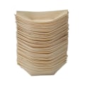 Miniatyrbillede 2 af 5: 50x finger food - skåle, \"båd\" bionedbrydeligt træ 11 cm x 6,5 cm (FMY) 32 Wood