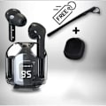 Pikkukuva 1 / 5: (Osta kuulokkeet, saat suojakotelon + kaulanauhan) T2 TWS -peli kuulokkeet Bluetooth 5.3 melunvaimennus HD HiFi Stereo langattomat kuulokkeet (FMY) black