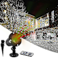 Miniatyrbilde 3 av 3: LED-projektor for utendørs landskap, scene, jul, lyskule, projeksjonslys, festprojeksjonslys (FMY) US Plug