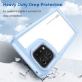 Miniatyrbillede 3 af 5: Tpu + Akryl Hybrid Cover til Oppo Find X5, Uafhængige Knapper Stødsikkert Beskyttende Telefon Cover  (FMY) Baby Blue