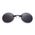 Pikkukuva 1 / 4: Retro pyöreät nenälle kiinnitettävät aurinkolasit Matrix Morpheus -elokuvasta (FMY) Black And Gray Lens