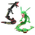 Pikkukuva 1 / 5: 80cm Vihreä Rayquaza Musta Lohikäärme Pehmolelut Täytetyt Nuket Lasten Syntymäpäivälahjat  (FMY) Black