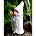 Miniatyrbilde 5 av 5: Midtfingerfigur, Frekk Røykende Trollmann Nisse, 15 cm Hagedekorasjoner, Hage Nisse Statue Utendørs, Morsom Figur For L  (FMY)