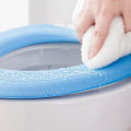 Pikkukuva 3 / 5: WC-istuimen pehmuste vedenpitävä pehmeä WC-istuimen päällinen kestävä lämmin pehmeä tyyny kylpyhuoneen WC:hen (FMY) Blue