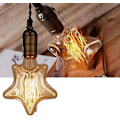 Miniatyrbillede 3 af 4: Edison Pære Retro Glødepære E27 I Stjerneform (2700k Varmt Hvidt) Hy  (FMY)