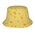 Pikkukuva 1 / 5: Keltainen Juustokuvioinen Bucket Hat Naisille Miehille Aurinkolakit Ranta Kalastuslippis Unisex Matkailu Ulkoilukorkit RBC  (FMY)