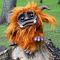 Miniatyrbillede 2 af 2: Orm fra labyrinter håndlavet orm plys legetøj skrivebord ornament sjov plys bamse gave gave (FMY) Big Mouth Monster