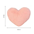 Miniatyrbilde 5 av 5: Plush Pute Adorable Hjerteformet Pute Myk Komfortabel Fluffy Pyntepute for Hjem Soverom Dekorasjon (FMY) Pink