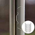 Miniatyrbilde 3 av 4: Rustfrie glassklips, W-type drivhusklips, kompatibel med drivhus og hus hulromspaneler (FMY) 100pcs