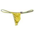 Pikkukuva 4 / 5: Miesten jääsilkki stringit Mini Micro Bikini G-string Uimahousut Tanga Alushousut Matala Vyötärö Miehen Seksikkäät Ranta-asut Aurinko (FMY) L(30-32inch)