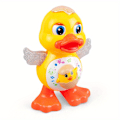 Miniatyrbillede 1 af 5: Elektrisk Dansende And - Sjov Blinkende Øjne, Blinkende Lys, Sød Musikalsk Tegneserie-Dyr, Læringslegetøj (Batterier Medfølger Ikke) Halloween Jul (FMY) Dancing Duck