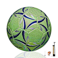 Miniatyrbillede 5 af 5: Reflekterende Fodbold, Lysende Fodbold, Glødende Fodbold Størrelse 4/5 Standard Træningsfodbold, Gløder i Mørket ved Lysreflektion (FMY) Size 4