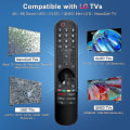 Miniatyrbillede 4 af 5: Mr21ga Til 2021 Lg-magic-fjernbetjening Med Pegefunktion Og Stemmefunktion Udskiftning Til Lg Uhd Oled Qned Nanocell 4k 8k Smart Tv  (FMY)