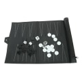 Pikkukuva 2 / 3: Tekonahkainen takaisinlautapeli, matkaperhe, virkistyslautapeli (FMY) Black 37x25x5cm