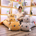 Miniatyrbilde 2 av 5: Stor Katt Pute 130cm Lang Plushie Leke Myk Pute Stoppet Plush Dyr Dukke Pute For Barn Jenter Hjem Decor Gaver (FMY) Gray 50cm
