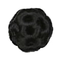 Pikkukuva 4 / 5: Keinotekoinen synteettinen hiussämpyläpidennyksen joustava aaltoileva morsiusdonitsi Chignon-hiuslisäke Qinhai  (FMY) Grandma Grey