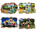Miniatyrbild 1 av 5: Creeper Väggdekal, Minecraft spring iväg  (FMY) C