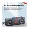 Pikkukuva 4 / 5: Kannettava FM-radio langaton Bluetooth 5.0 TWS -kaiutin Mini MP3-musiikkisoitin tukee TF-korttia U-levyä U BlackRed