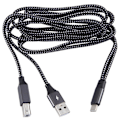 Miniatyrbild 3 av 5: 2-i-1 USB-skrivarkabel USB-C till MIDI-kabel USB Typ C till USB B MIDI-kabel för musikinstrument, piano, MIDI-tangentbord (FMY)